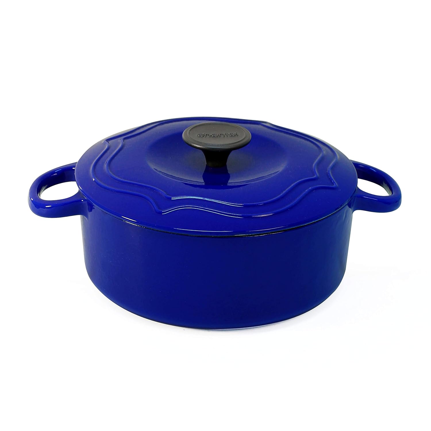 Chantal Enameled Cast Iron Round Dutch Ovens (7 Quart, Cobalt Blue)