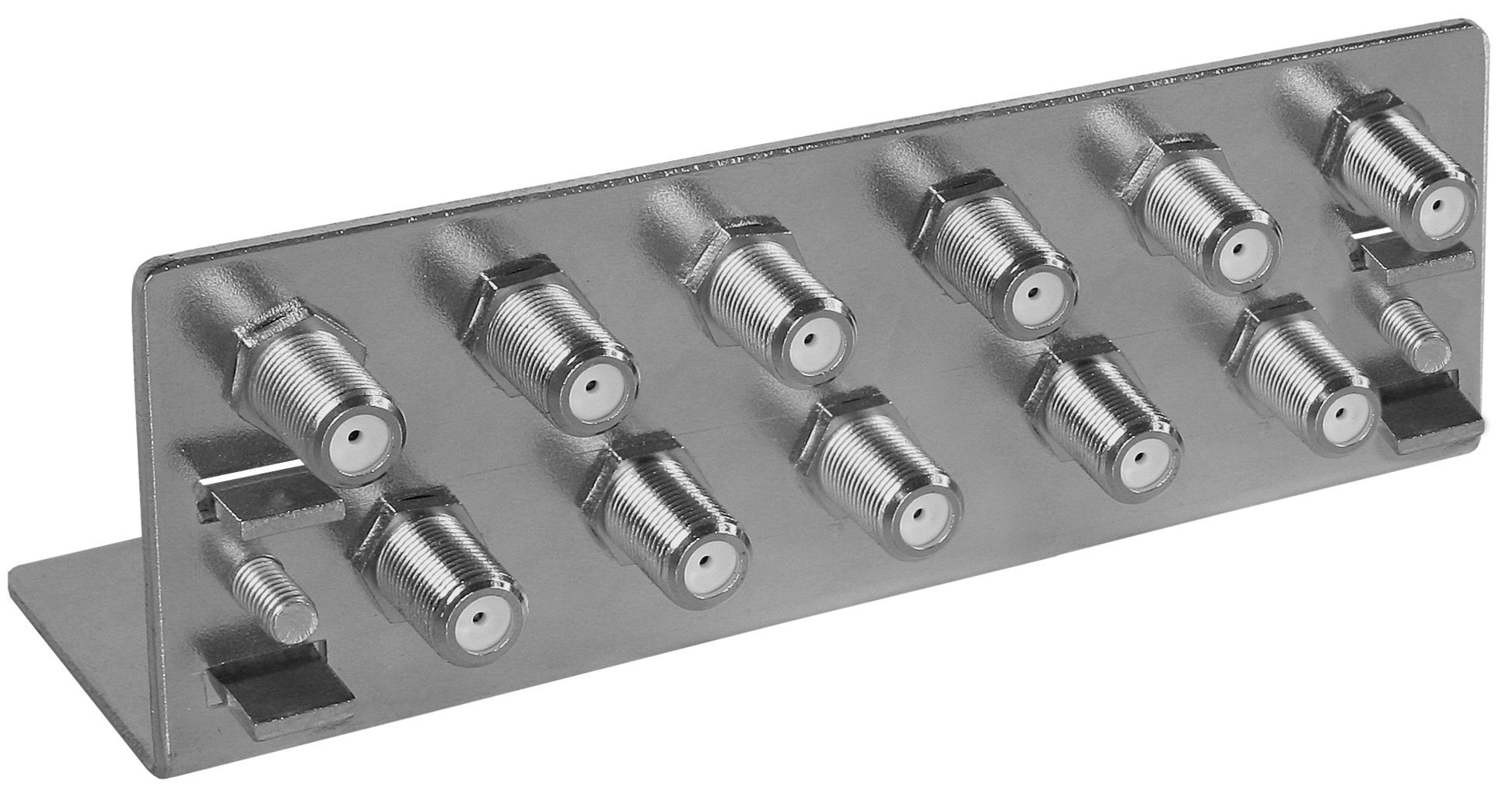 Axing QEW 11-50 Earth Angle 11-Way Potential Adjustment Coaxial Grounding Block Galvanised