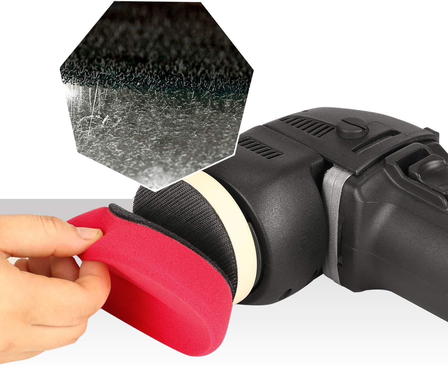 Polisher, SPTA Orbital Car Polisher 3 Inch 10mm/780W Variable Speed Orbit Dual Action Polisher Auto Detailing Tools Come with DA Polishing Pads+Sanding Discs+Pad Conditioning Brush+Car Scratch Remover: Automotive