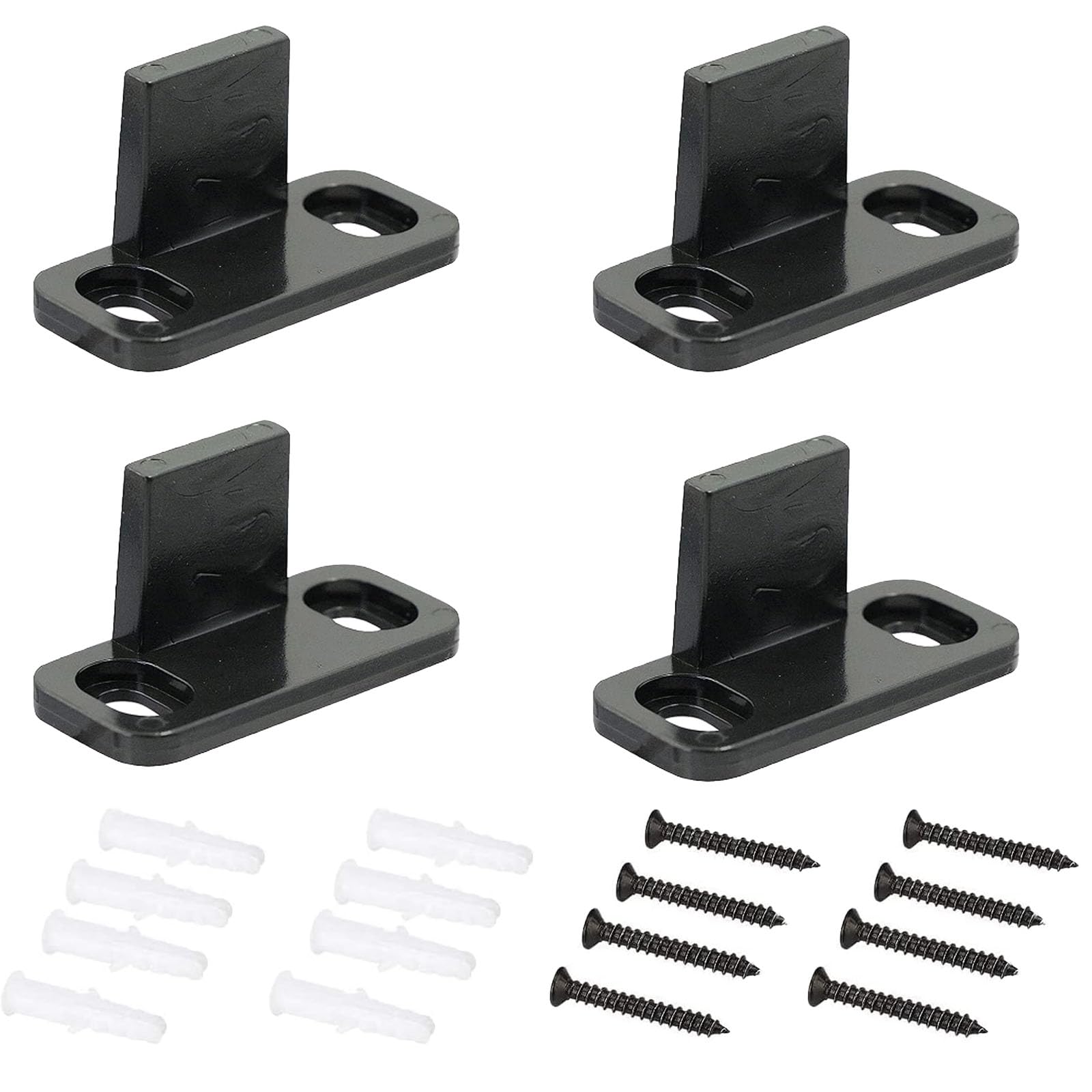 GVSS 2 x Sliding Door Guide, Floor Guide for Sliding Door Bottom Wooden Barn Doors, Adjustable and Durable for Cupboard and Wardrobe