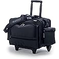Hopkins Medical Products Rolling Med Bag with EZ-View: Waterproof, Ultimate Mobility for Healthcare Pros, 39.5" Handle, 16" x 3" x 12", Black