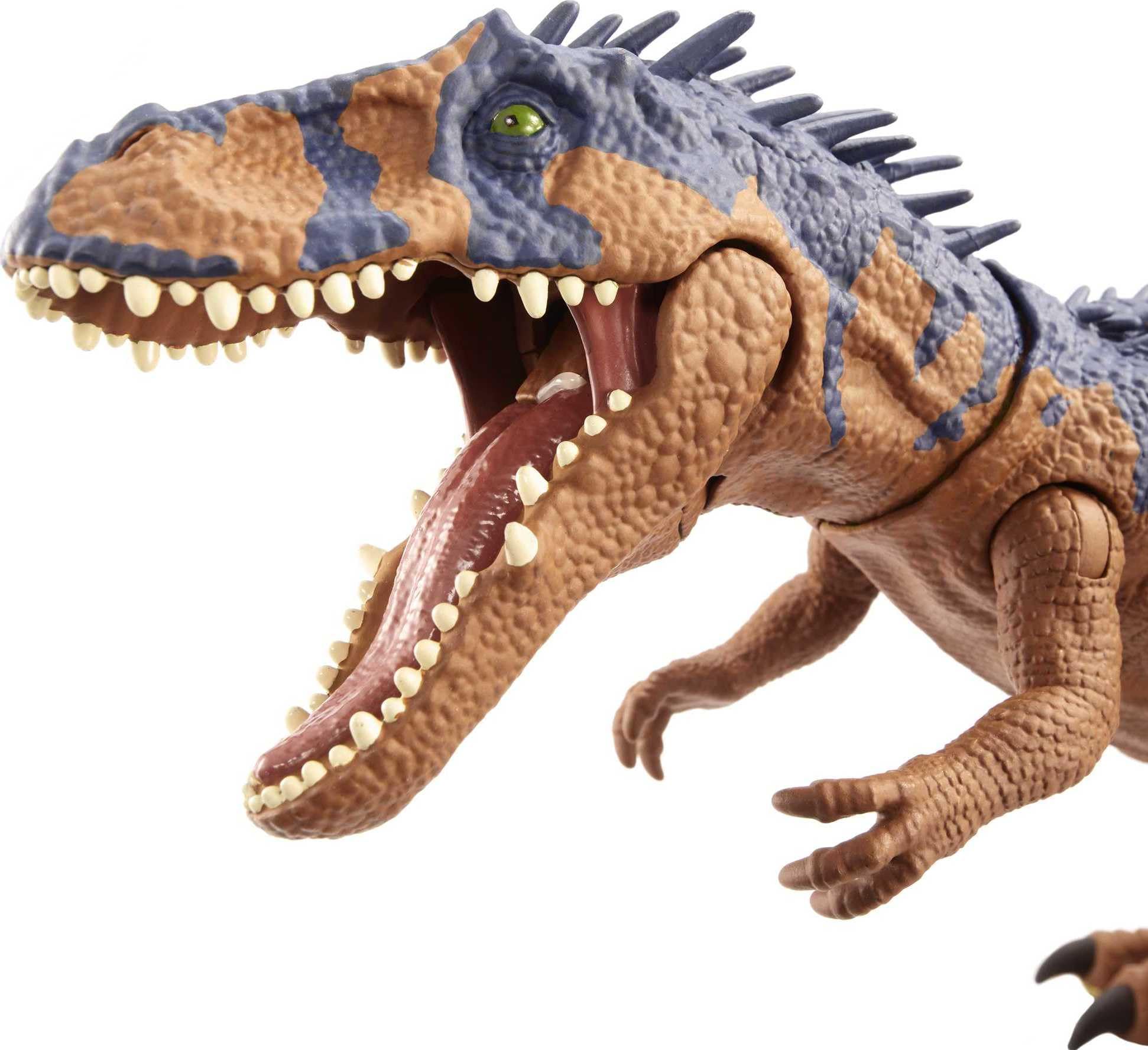 Mattel Jurassic World Massive Biters Dinosaur Action Figure, Siats Meekerorum Large Dino Toy with Tail-Activated Strike & Chomping Motion
