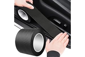 Crystalberry Car Door Entry Edge Guard, Anti-Scratch Car Door Sill Protector, Clear Adhesive Car Door Trim Edge Guard for Cars Automobile (2.8in x 32.8ft, Black)