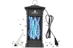 H HOMESUIT Homesuit Bug Zapper 15W for Outdoor and Indoor, High Powered 4000V Electric Mosquito Zappers, Mosquito Killer, Electronic Mosquitoes Light Bulb Lamp for Home Backyard Patio