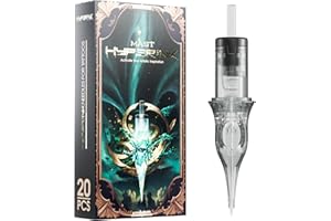 MAST TATTOO Mast Hyperink Tattoo Needles Cartridges Pro Round Liner 1207RL Larger Ink Storage for Tattoo Artists