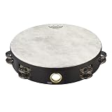 Remo TA-5210-70 Fiberskyn Tambourine - Quadura Black, 10"