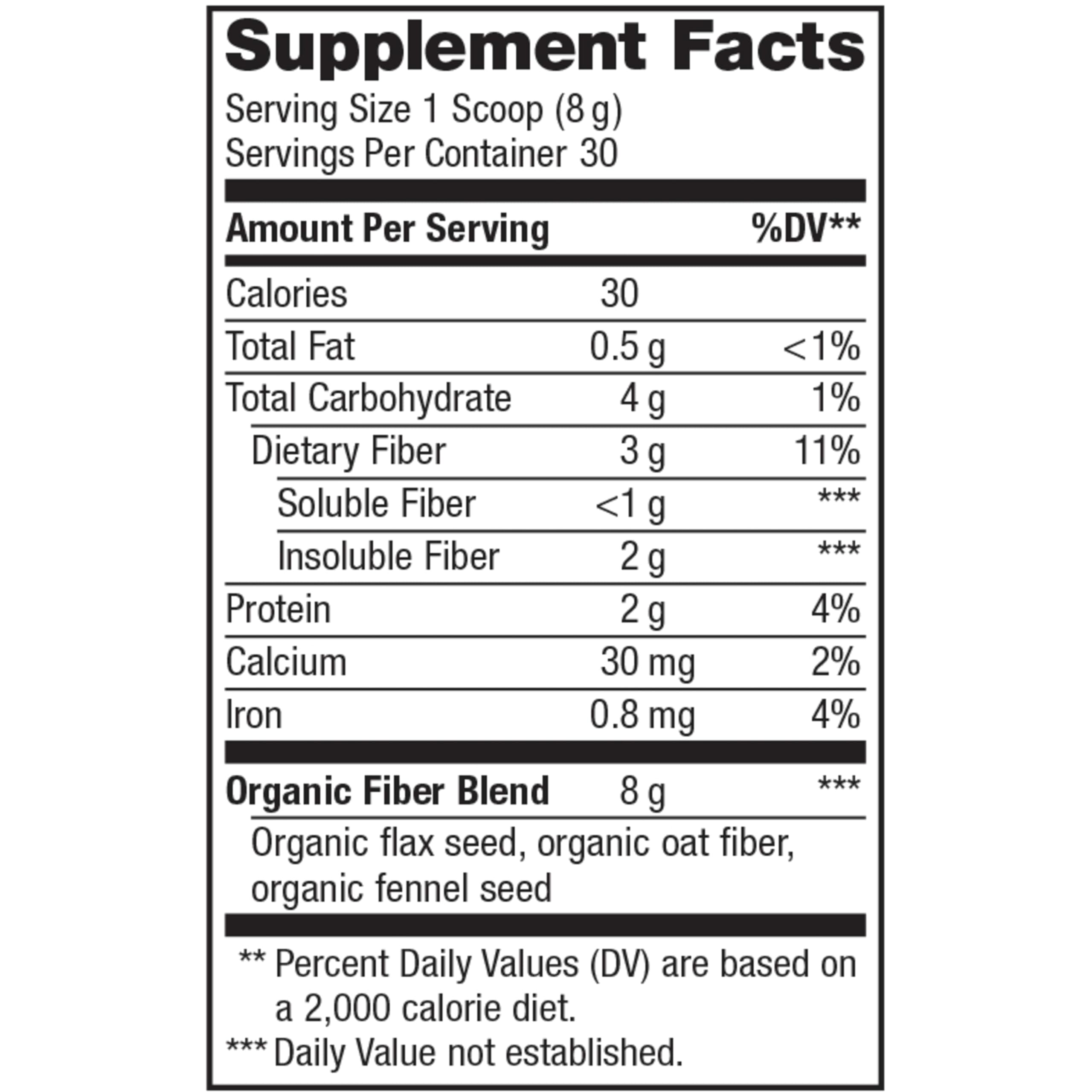 Renew Life Daily Digestive Organic Prebiotic Fiber Powder, Daily Supplement Supports Digestive and Immune Health, Soluble and Insoluble Fiber, Dairy and Soy Free, 8.5 oz.