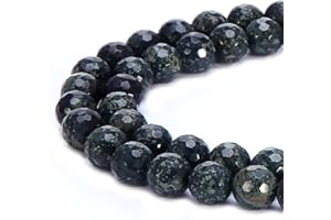 BRCbeads Natural Rhyolite Jasper Gemstone Loose Beads Faceted Round 10mm Jewelry Making