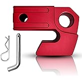 Universal Hitch Slider Skid Protection 2" Hitch Receivers Compatible with 3/4" D-Ring or Soft Shackle for Off-Road Trucks SUV Vehicle Towing Recovery Hitch Protection (Red)