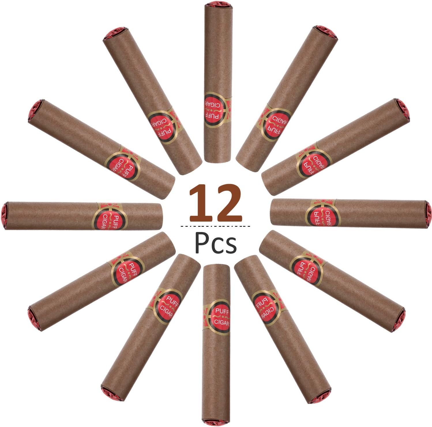 12 Pieces Pragmatic Fake Cigars Puff Cigar Simulated Cigars, Shooting