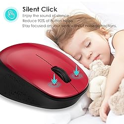LeadsaiL Wireless Mouse for Laptop, 2.4GHz Silent