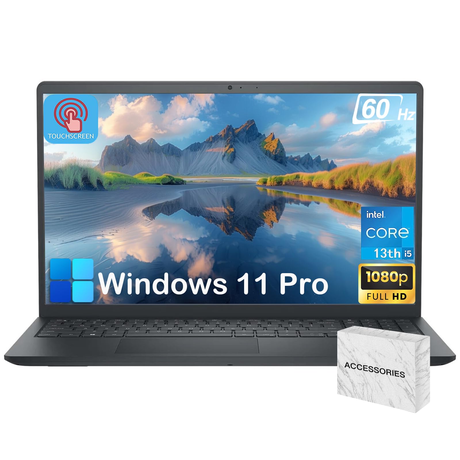 Dell Inspiron 15 3530 Touchscreen Laptop Computer for Business & Student, 64GB RAM, 2TB SSD, Win 11 Pro, Intel 10-Core i5-1334U, 15.6