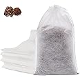 Hogurity No Mess Cold Brew Bags, Cold Brew Coffee Filters 8”x 12” Disposable French Press Filter Bags Fine Mesh Brewing Bags with Drawstring for Iced Coffee Maker Hot Tea in Mason Jar or Pitcher