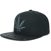 Trendy Apparel Shop Rasta Marijuana Leaf Weed 3D Embroidered Flat Bill Snapback Cap