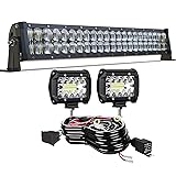 22 Inch LED Light Bar TURBO SII 5D 120W Flood Spot