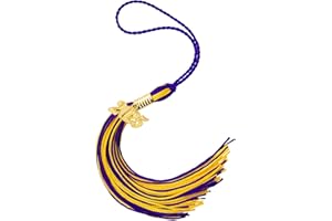 CYTOKIO 2025 Graduation Tassel, 2025 Tassel Charm, Graduation Cap Tassel for Graduation Cap, 2025 Graduation Hat Decoration Tassel with The 2025 Year Gold Charm for Graduation Party Ceremonies Purple Gold
