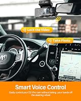 IIWEY D2 Pro Dash Cam 4K Front Rear GPS 5GHz WiFi 64GB Card view 3