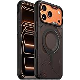 Aulumu A17 iPhone 17 Pro Max Case | MagSafe Compatible | Touch-Sensitive Buttons | Integrated Drop Protection | Military-Grade Outdoor Design Black