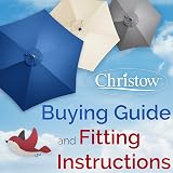 CHRISTOW Replacement Parasol Canopy 2.7m Hexagonal 6 Arms UV 30+ Cream view 7