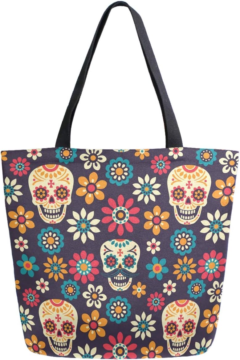 skull beach bag