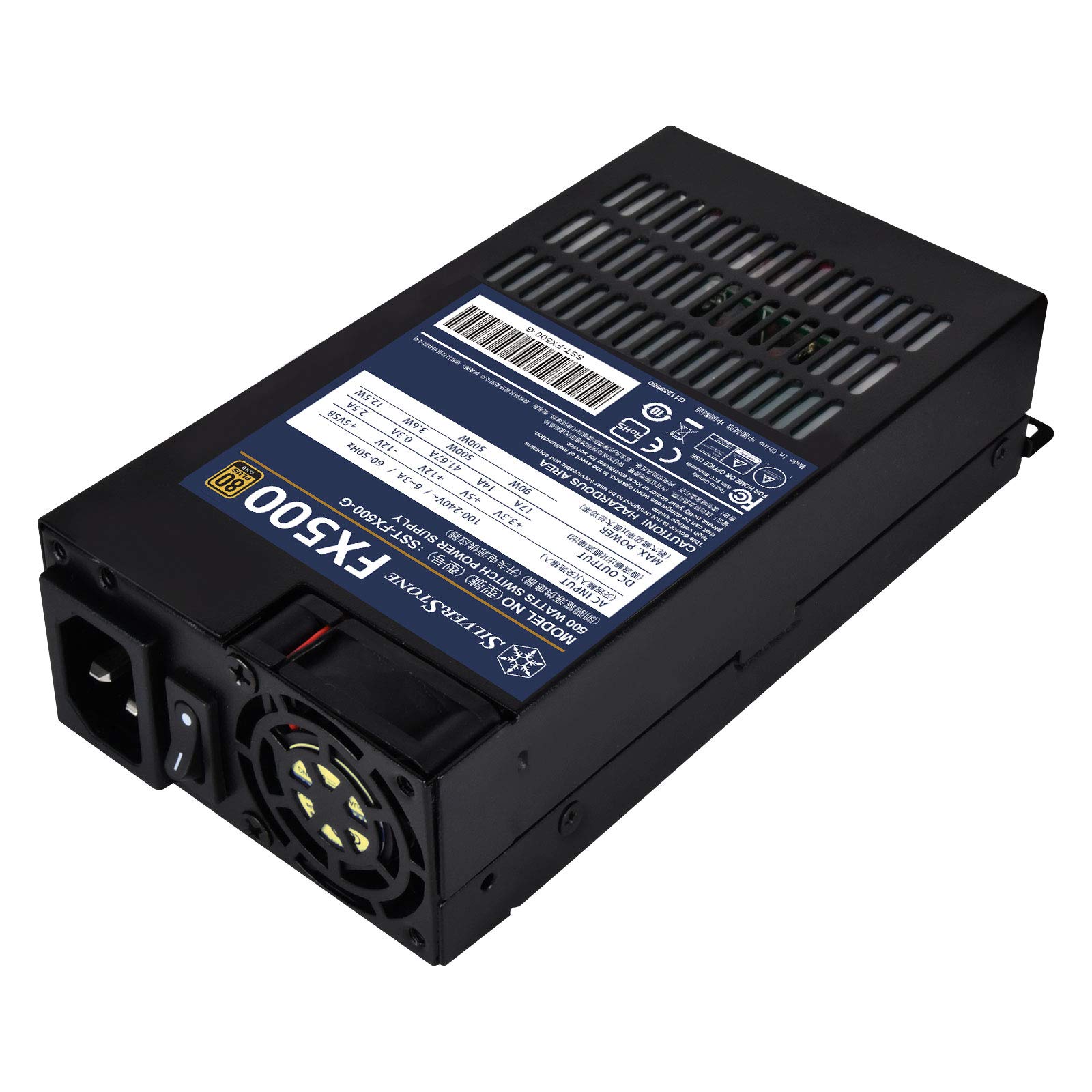 Silverstone FX500-80 PLUS Gold 500W Flex-ATX power supply