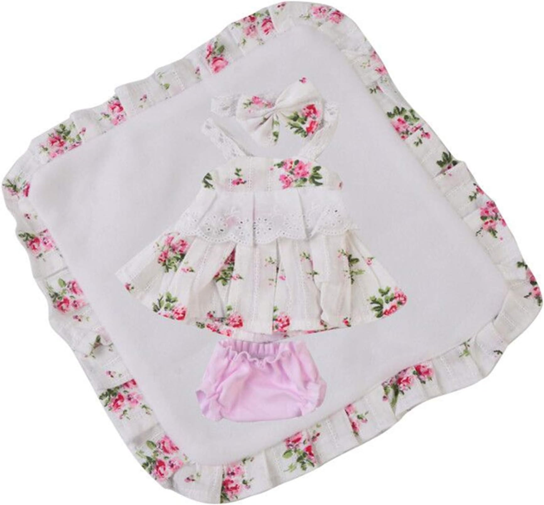 KEIUMI Dress Suit For 10-11 Inch Reborn Baby Girl Dolls Realistic Babies Toy Doll Accessory Kids Birthday Gift