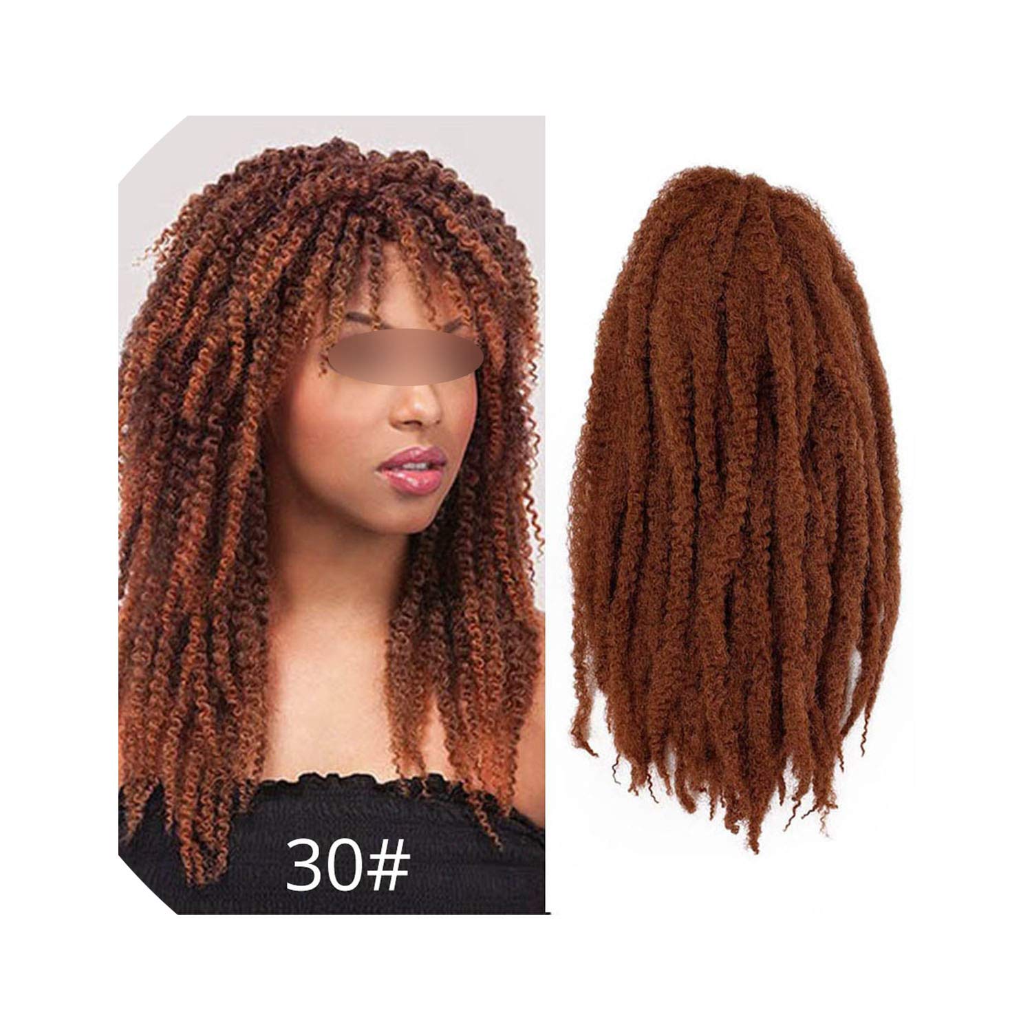 Amazon Com 18 Inch Ombre Marley Braids Hair Crochet Afro Kinky