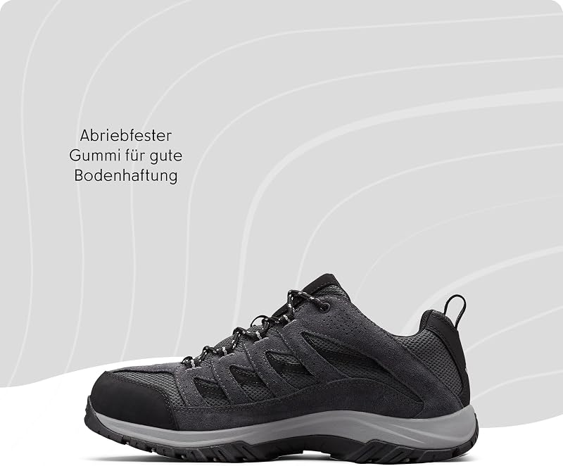 Crestwood Wanderschuhe für Herren, Schwarz (Shark x Columbia Grey), 42 EU
