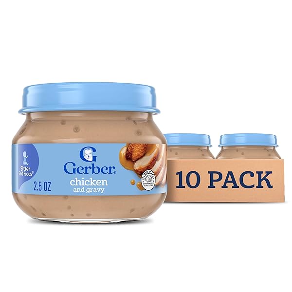 GERBER STAGE 2, CHICKEN AND GRAVY JAR, BABY...