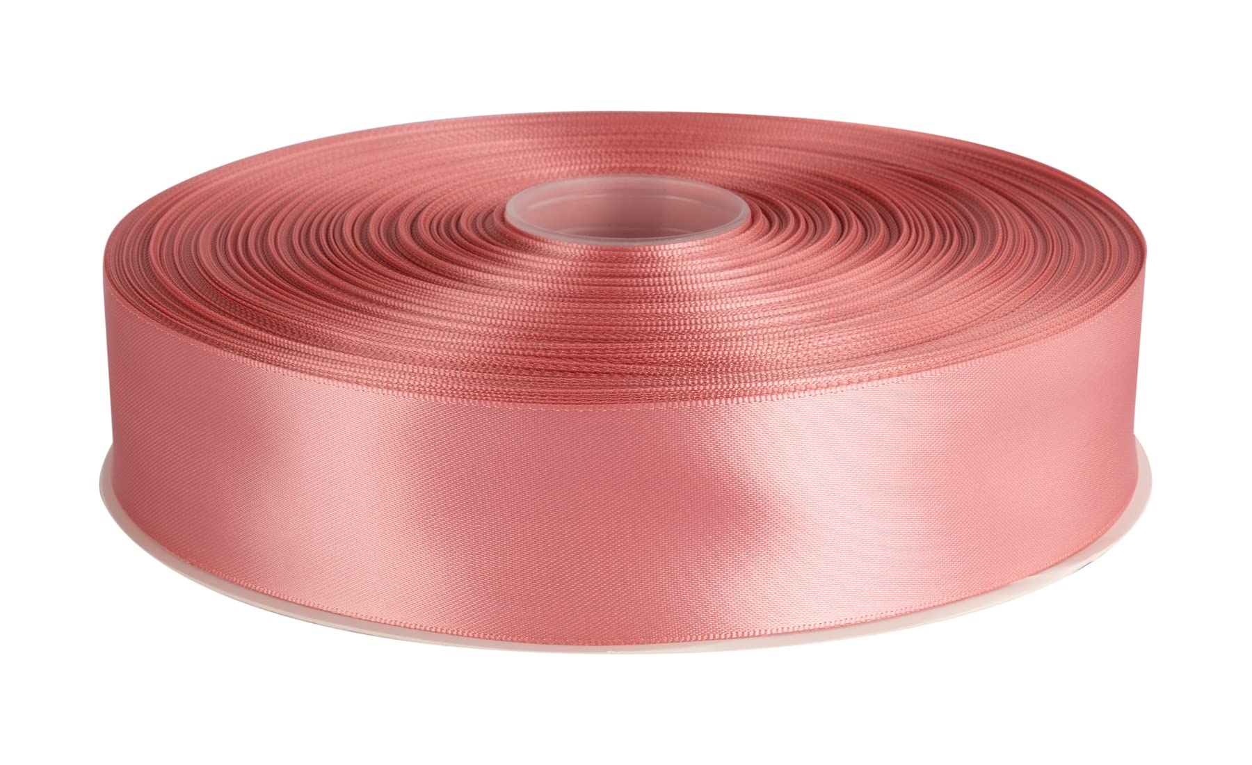 Double Faced Satin Ribbon, 38mm X 91M, Solid Polyester Ribbon for Gift Wrapping, Crafts, Wedding Party Ceremony Decoration, Floral Arrangement, Sewing (Dusty Rose)