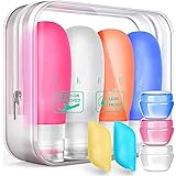 Silicone Travel Bottles Set,Leak Proof Travel Size Container For Toiletries,Leak Proof Silicone Travel Accessories And Condit