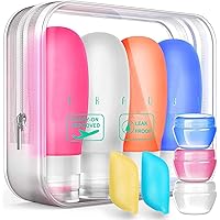 Silicone Travel Bottles Set,Leak Proof Travel Size Container For Toiletries,Leak Proof Silicone Travel Accessories And…
