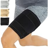 Vive Thigh Brace - Hamstring Quad Wrap - Adjustable Compression Sleeve | Support for Pulled Groin Muscle, Sprains, Quadricep, Tendinitis, Workouts, Sciatica Pain and Sports Recovery - Men, Women