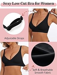 Deep V Bra Low Cut Sexy Push Up Bralettes for Women