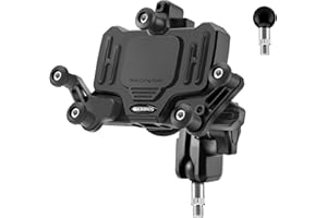 ROCKBROS Motorcycle Phone Mount Holder with Shock Absorption Ball Aluminium Alloy Motorcycle Handlebar Phone Holder 720 Degre