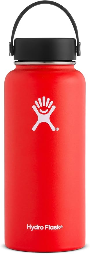 red hydro flask water bottle