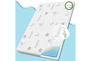 Homesuit Pack and Play Mattress 38" x 26" x3'', Breathable Bamboo Dual Sided Pack n Play Mattresses, Memory Foam Playpen Matt