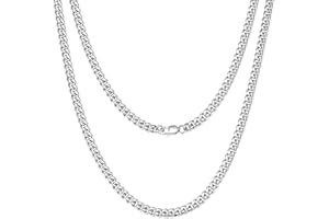 SytsLNKXXX Miami Cuban Chain Necklace for Men/Women,316L Stainless Steel 4/6MM Width 18"/20"/22"/24"Length Fashion Lobster Clasp Hip Hop Jewelry,Cuban Link Chain Gold Plated/Silver Chain Stainless Steel with Gift Box