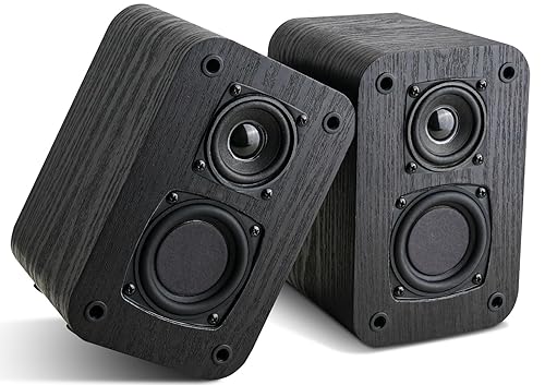 Passive Bookshelf Speakers for Home Theater Surround Sound, Home