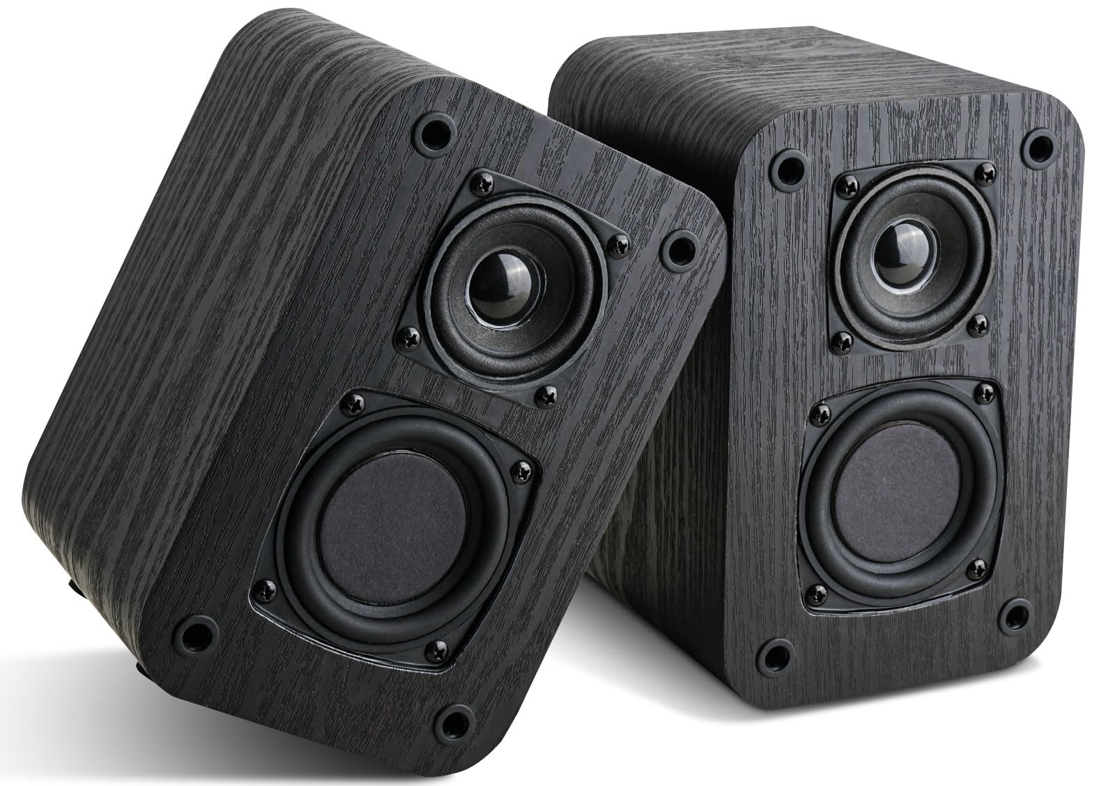 Passive Bookshelf Speakers for Home Theater Surround Sound, Home Desktop  Stereo Speakers with Crisper Sound an