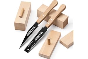 GARTOL Hand Saw for Wood Cutting, 2-Piece Japanese Pull Saw with 6-Inch Flush Cut & Double-Edged SK5 Flexible Blade & Wooden 