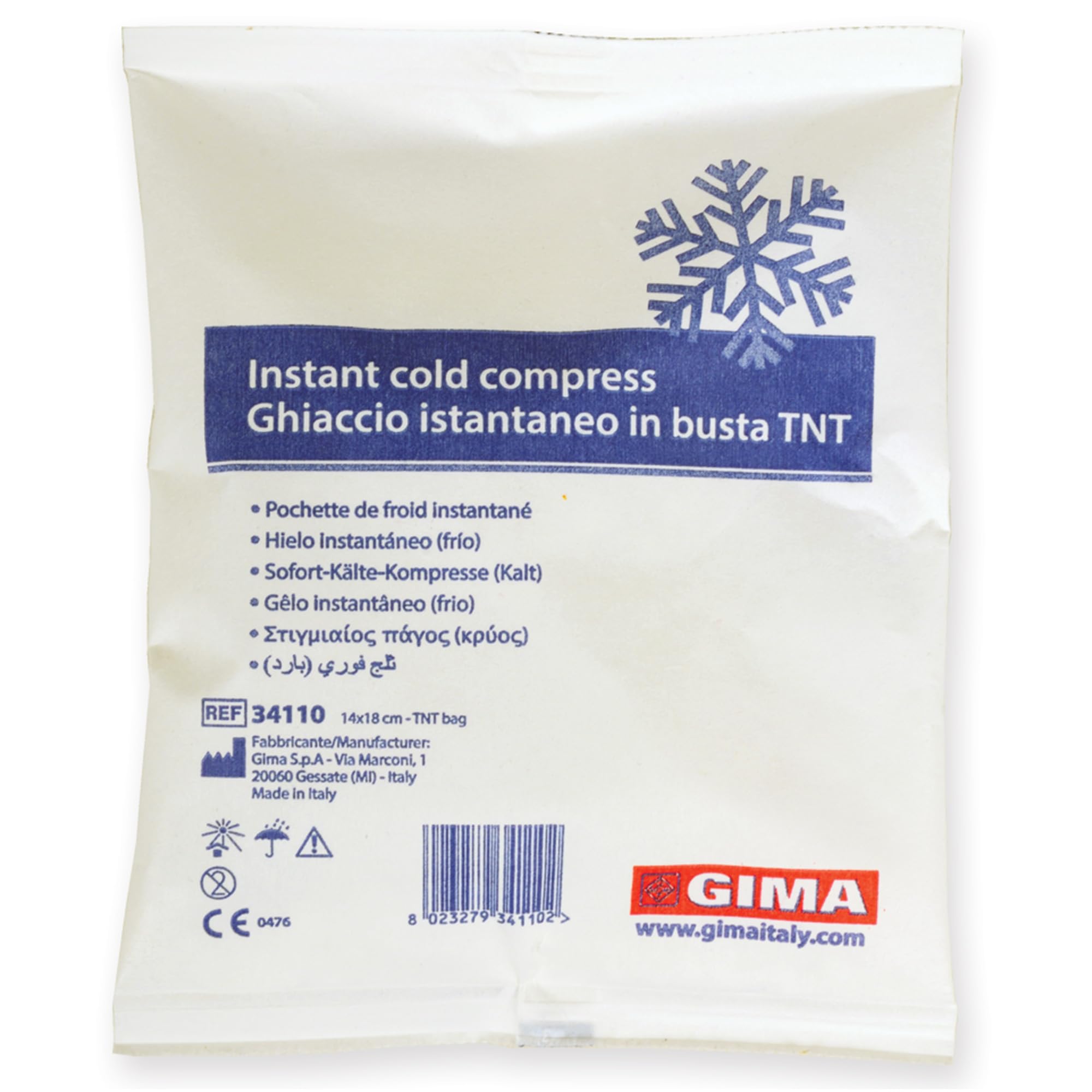 Gima Instant Ice - Tnt - 14 X 18 cm Bag (1 Pack of 25)