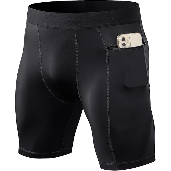 Amazon.com: Anawakia Men's Compression Shorts with Zipper