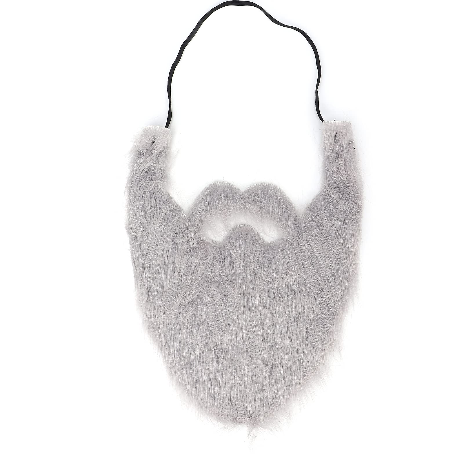Halloween Party Fake Beard Costume,Fake Beard, Facial False Beard, Male Fake Whisker, Funny Fake Mustache Fake Whisker for Costume Halloween Party Supplies, Grey, Fake Beard False Beard Costume B