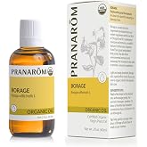 Pranarom - Borage Virgin Plant Oil 60ml - Enhancing Relaxation - Promotes Skin Elasticity - Rich in Omega 6 and Vitamins A, E Certified Organic, Cold-Pressed and Cruelty-Free