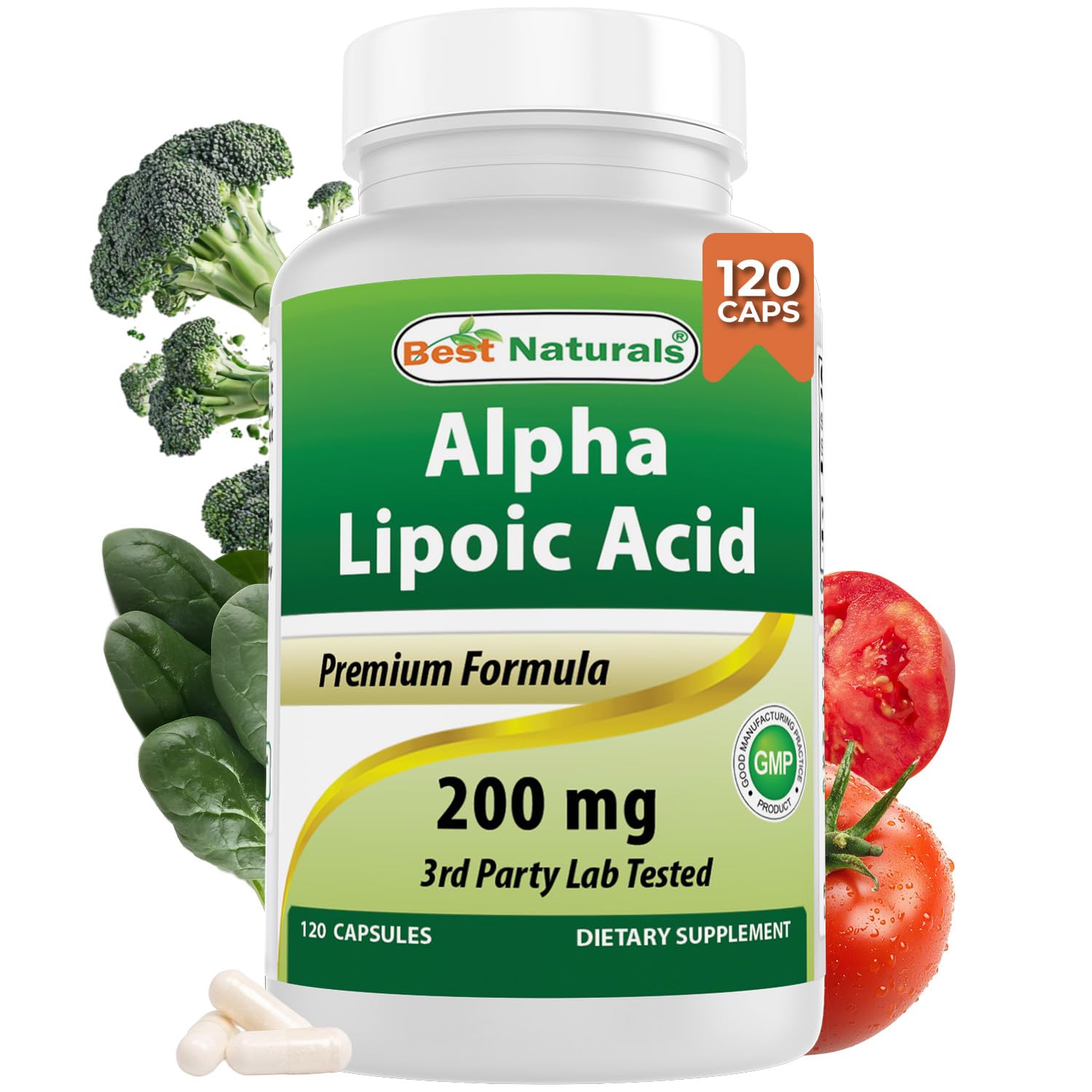 Best Naturals Alpha Lipoic Acid 200 Mg 120 Capsules