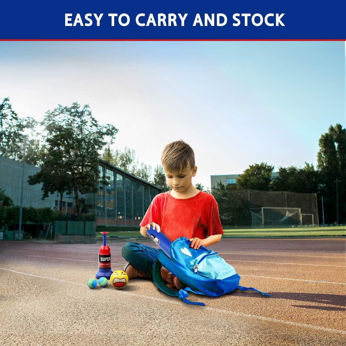 Lydaz Tee Ball Set, Automatic Baseball Launcher with 5 Soft Balls and Stretchable Bat - Toddler Outdoor Toys for 2 3 4 Year Olds Boys & Girls: Sports & Outdoors