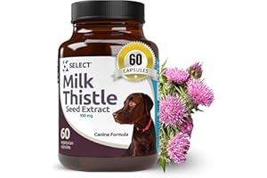 K9 Select Milk Thistle for Dogs, 100mg - Canine Liver Health Natural Milk Thistle Supplement - Liver Support Supplement - Mil