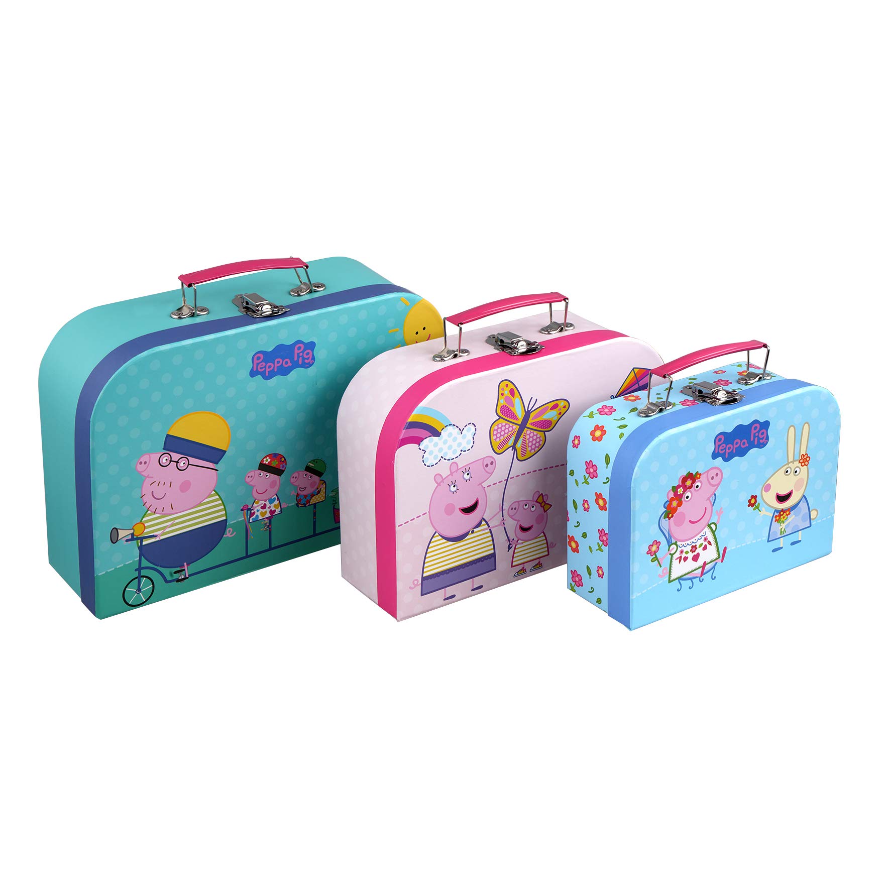 Barbo Toys Peppa Pig Suitcases 3-Piece Set, 8995