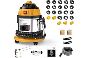 PLAYOCCAR Walnut Blaster,Automotive Walnut Sand Blaster Cleaning Machine,Walnut Blaster Kit for Carbon Cleaning with 4.5 lbs Walnut Shell Media 23 PCS Adapters,110V HTS558